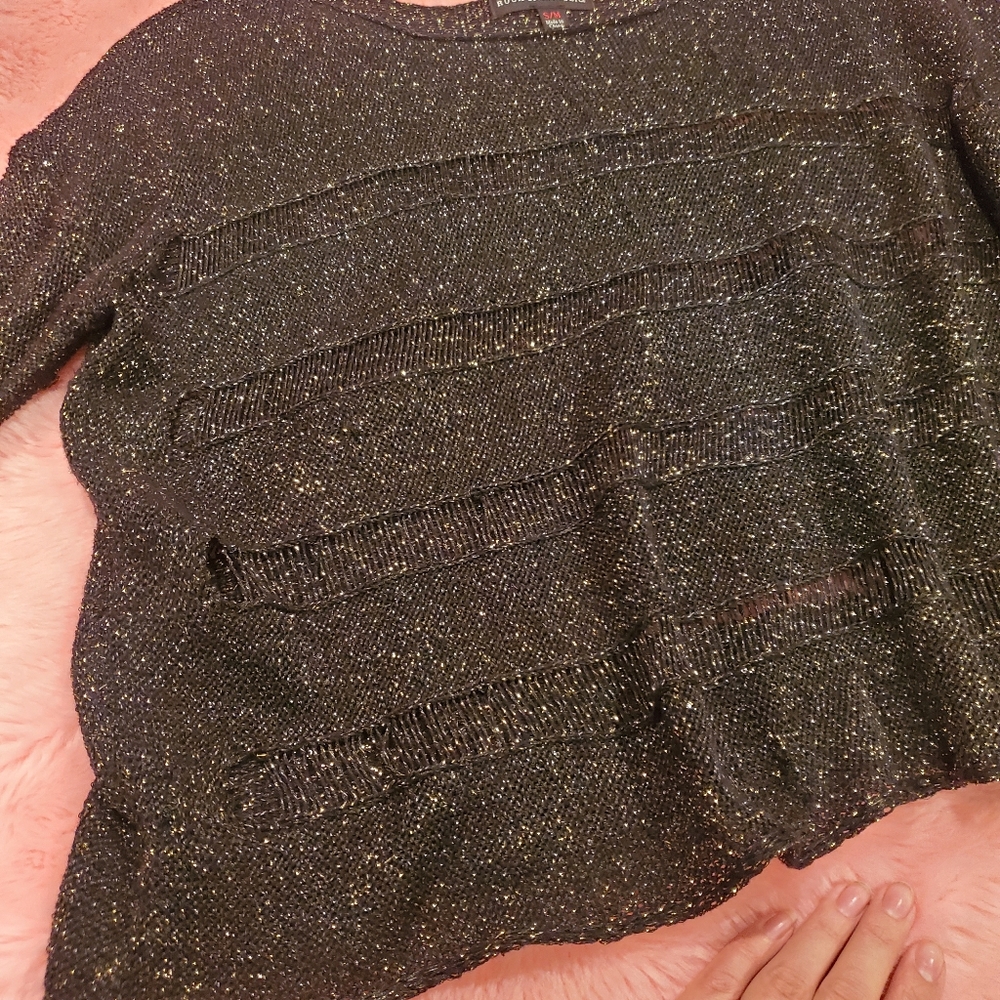 Rock & Republic metallic knit top - Picture 7 of 15
